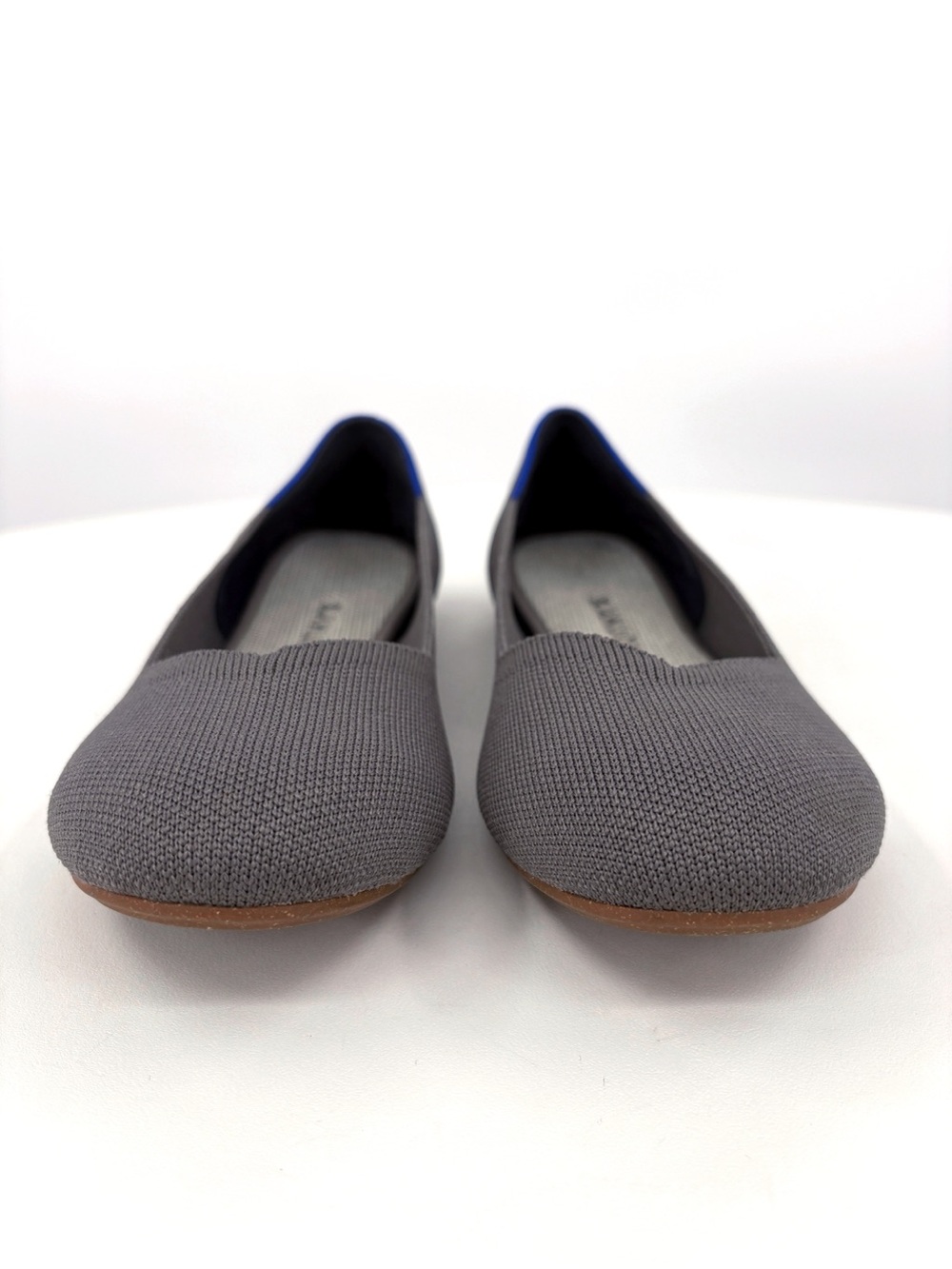 ROTHY'S The Flat Round-Toe Slip-On Knit Ballet Flats in Pebble Grey 9 - Picture 4 of 13